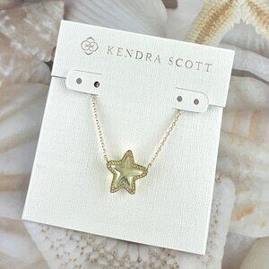 Kendra Scott Jae Star dichroic gold necklace